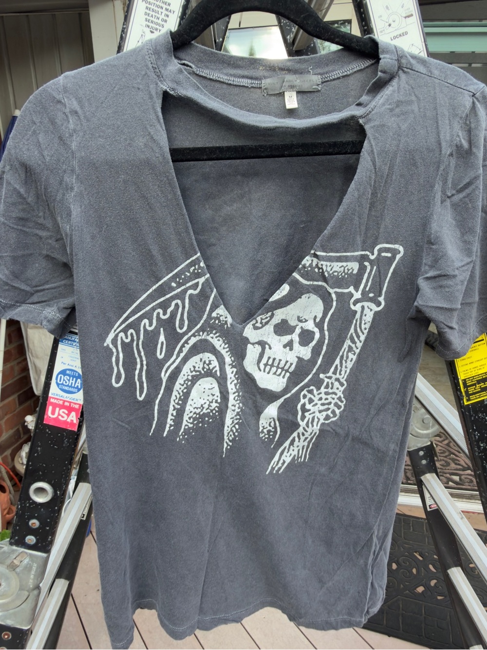 Urban Outfitters Graphic Cutout TShirt